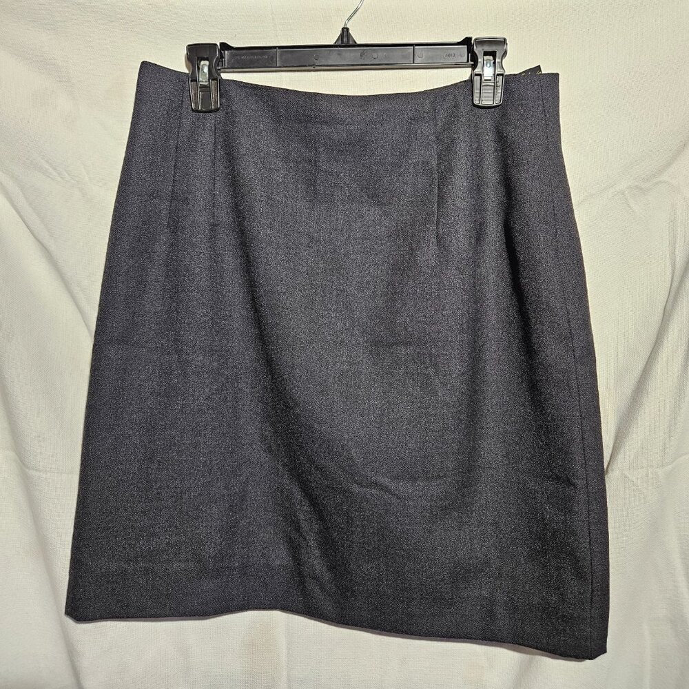 Giorgio Saint Angelo wool black pencil mini skirt size 14